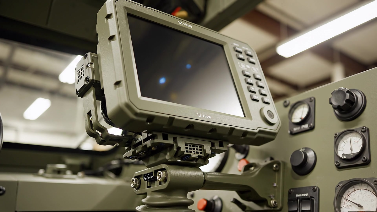 12.1-inch yoke-mounted command console, Land (Land Domain), Unstrat