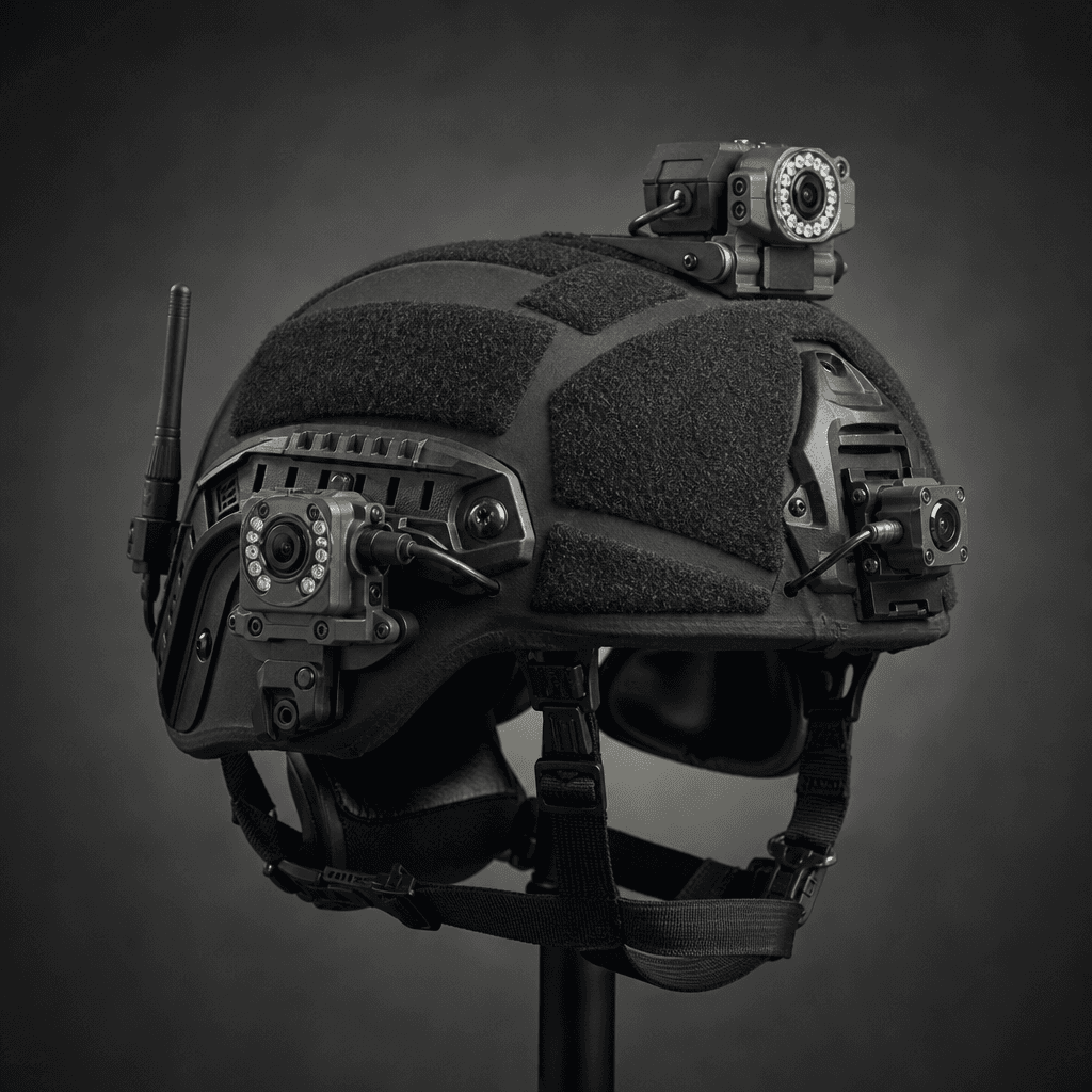Canine helmet vision system