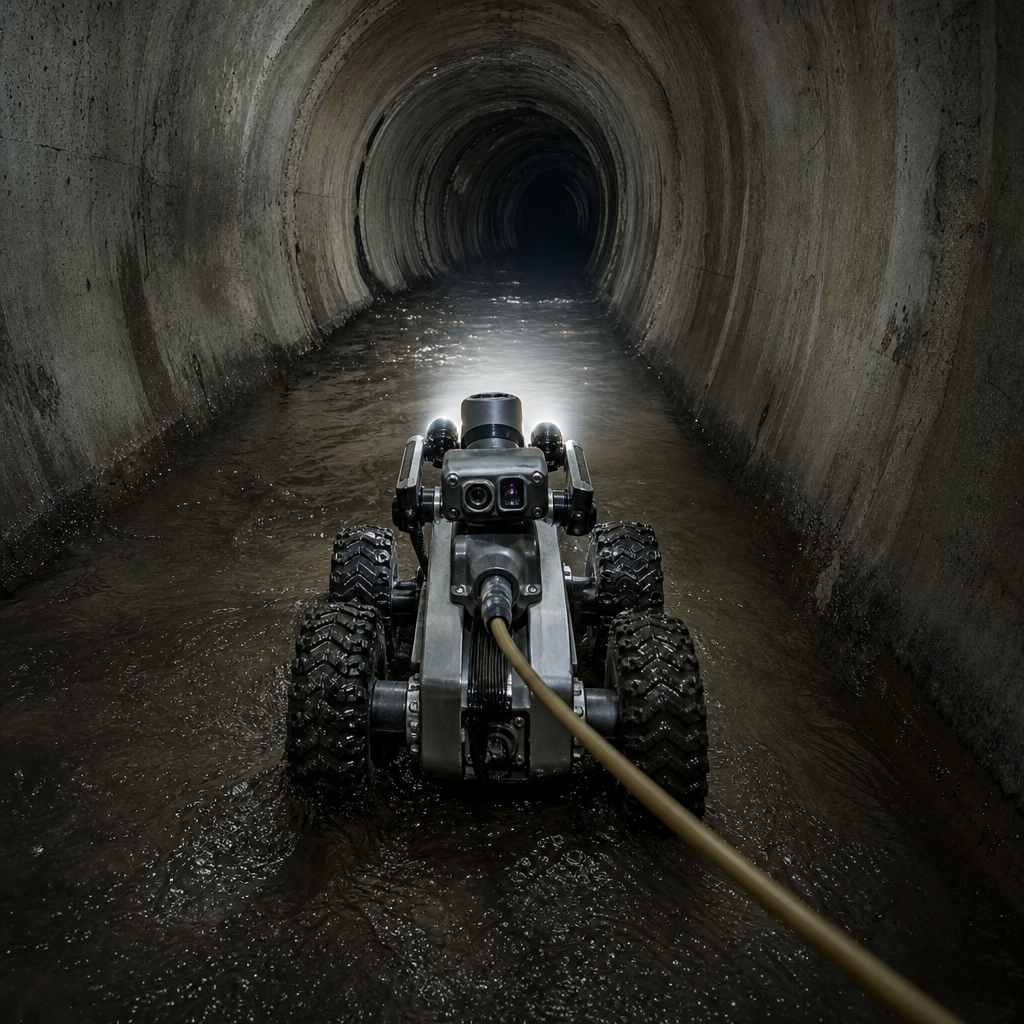 Submersible inspection crawler, Land (Land Domain), Unstrat