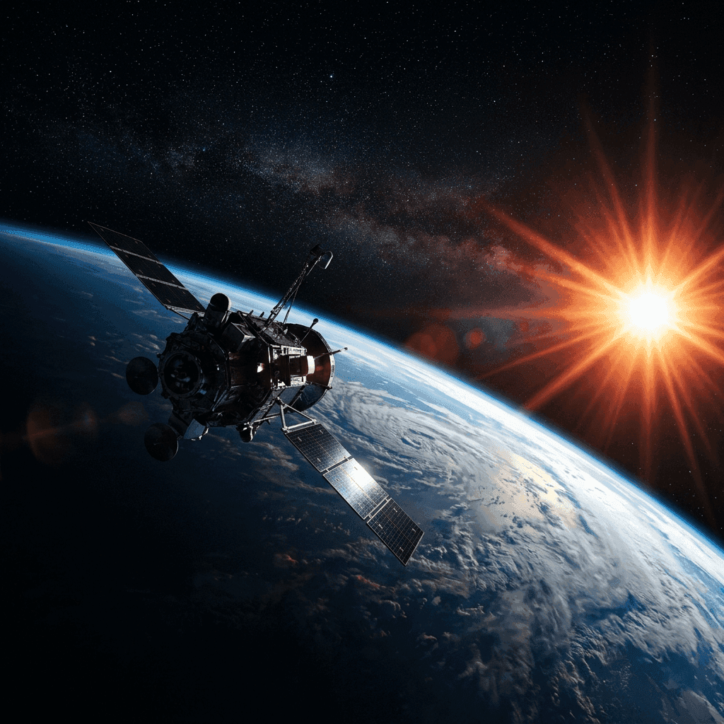 A national mission-control room keeping space-enabled services running during a disruption.