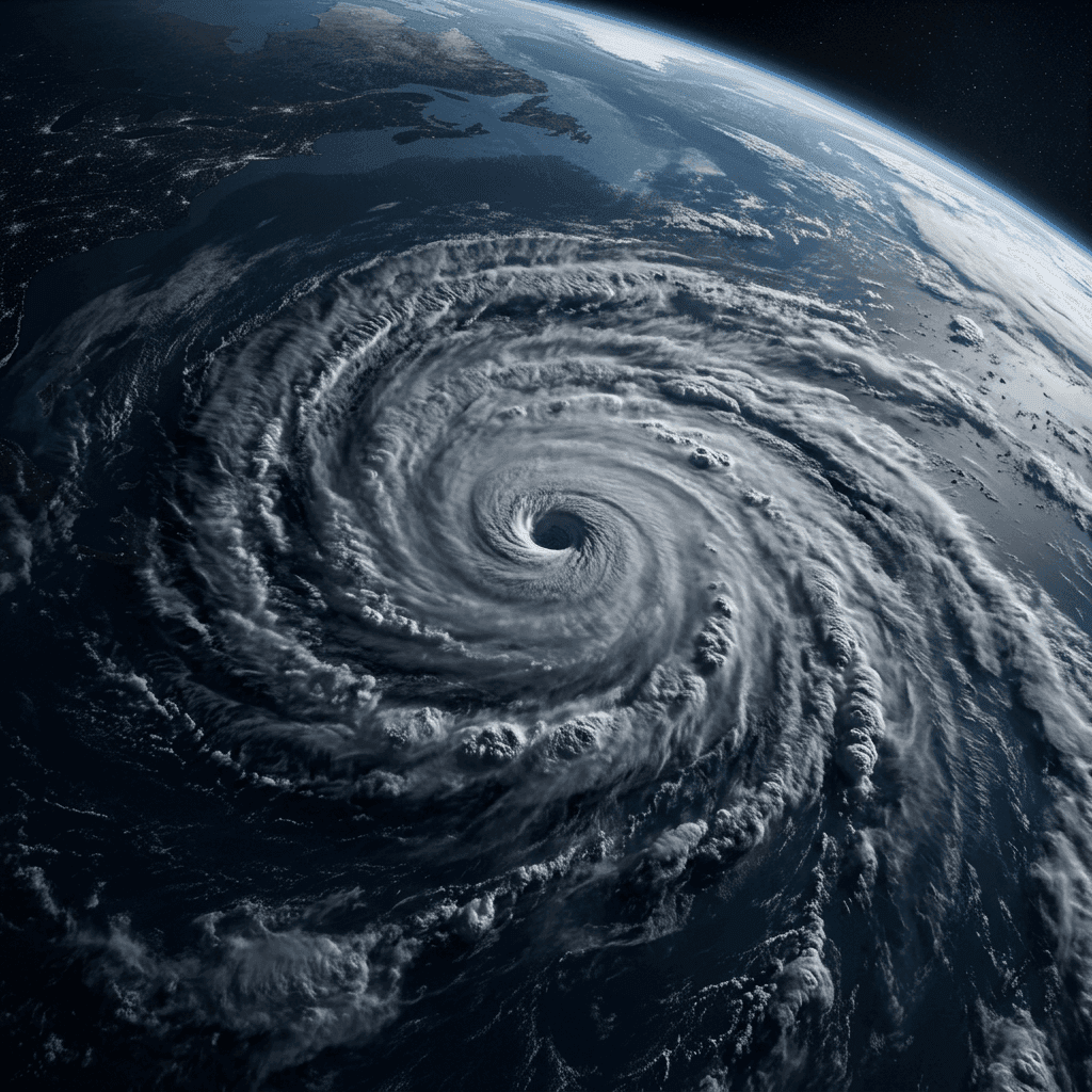 Une imagerie satellitaire de détection de changement comparant un littoral à deux dates.