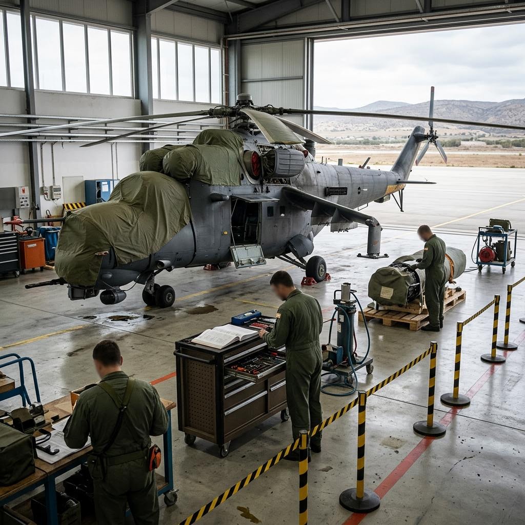 Representative image related to Mi-35 attack helicopters in Cyprus.
