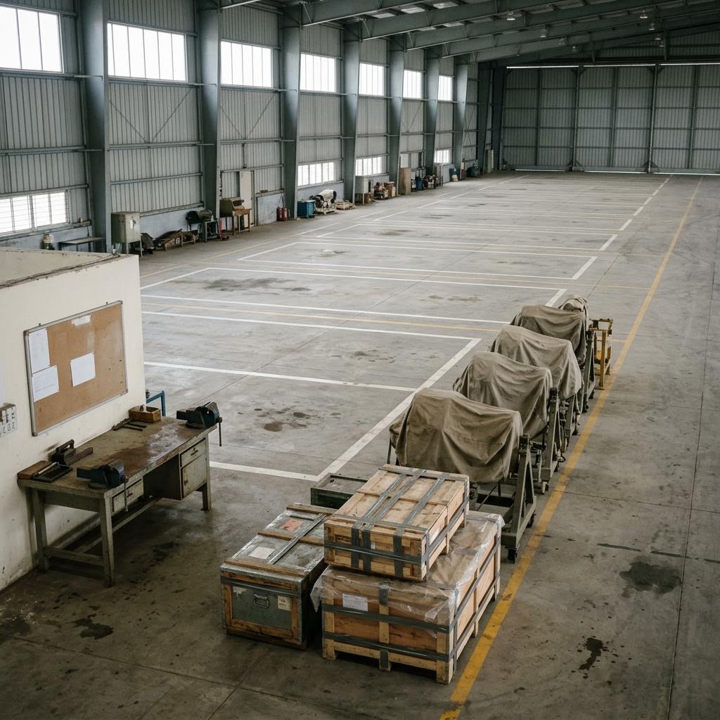 Pakistan component shelf showing eight f-16 fighters equipment and a restrained supply-chain scene.
