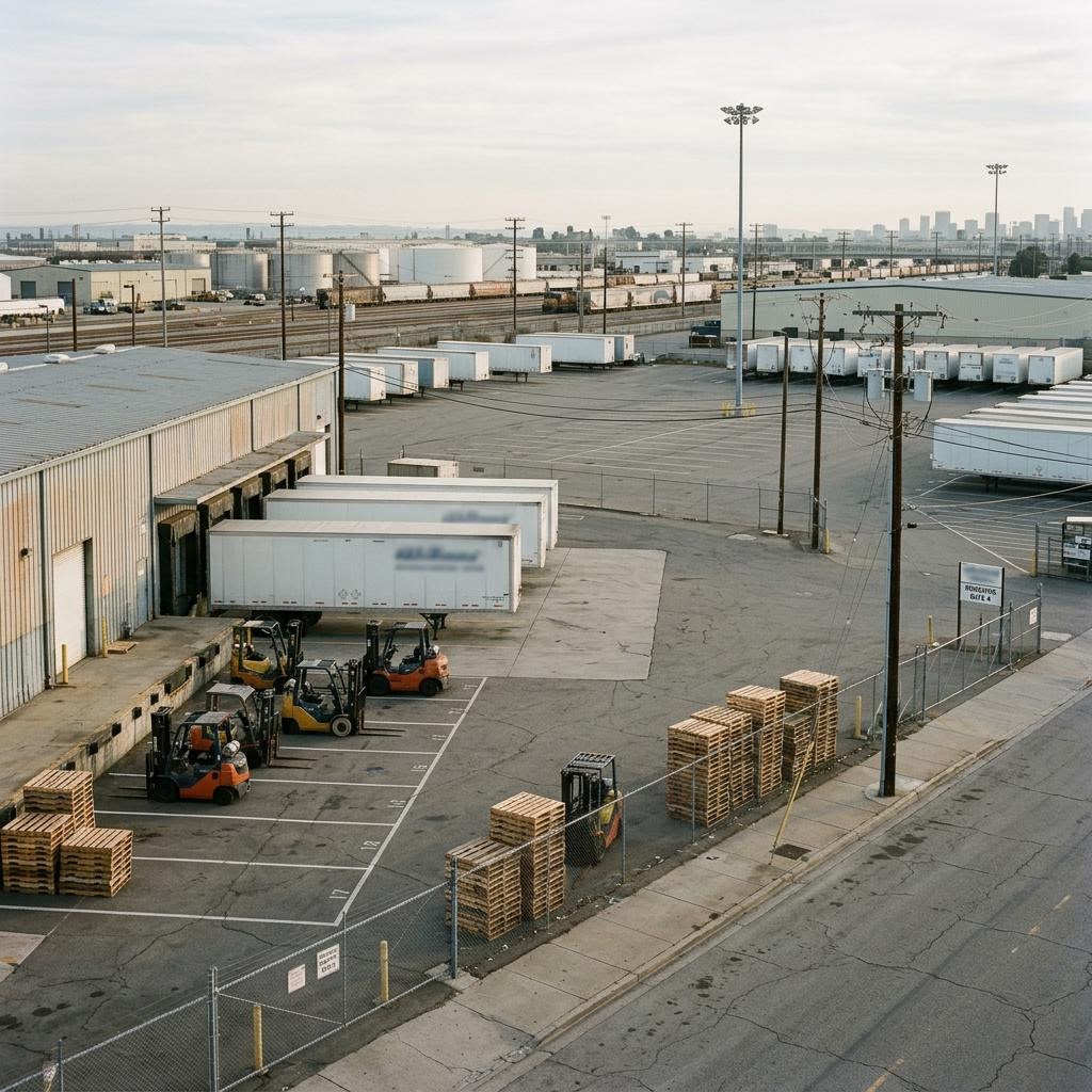 United States empty loading area showing named us defence companies' access to chinese dual-use goods equipment and a restrained supply-chain scene.